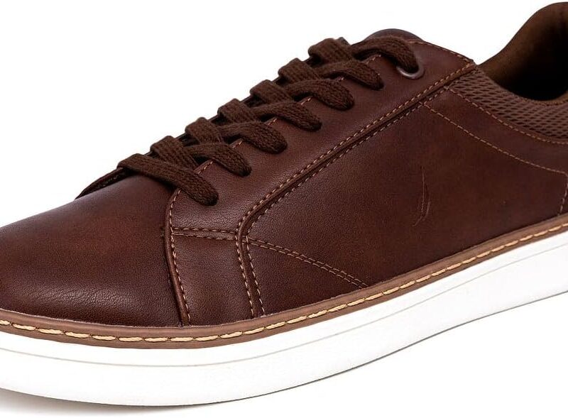 Men's Casual Shoe, Classic Lace-Up Low Top Loafer, Fashion Sneaker - in Medium & Wide Width Sizes