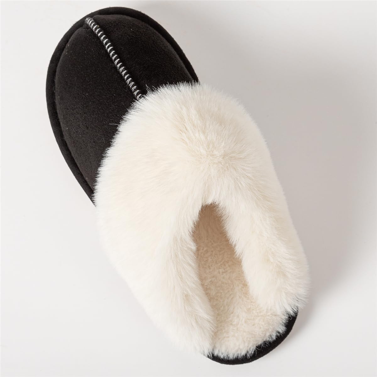 Women's Slippers Soft Plush Winter Warm House Shoes Slip on Fluffy Fur Slippers - Image 2