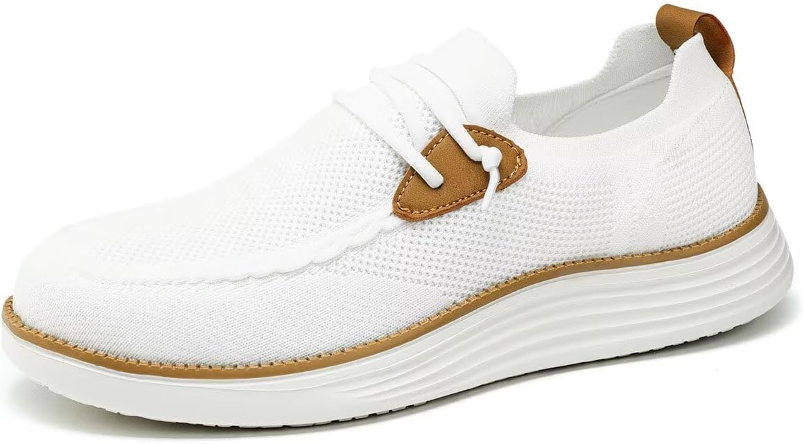 Mens Casual Loafers Shoes Slip On Fashion Walking Dress Sneakers Business Oxfords Work Lightweight Soft Sole - Image 2