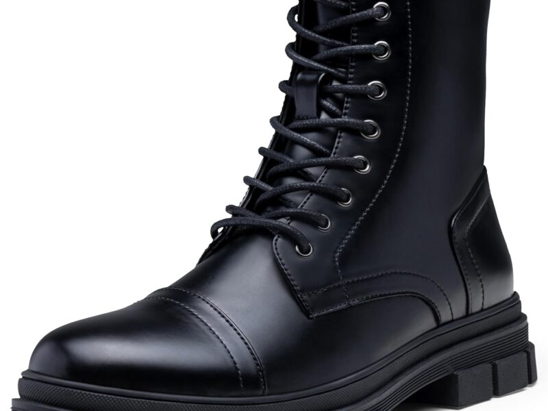 Men Boots Fashion High Top Motorcycle Boots Waterproof Boots for Men