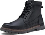 Men Boots Casual Motorcycle Boots for Men  Zipper Combat Botas Para Hombre Fashion