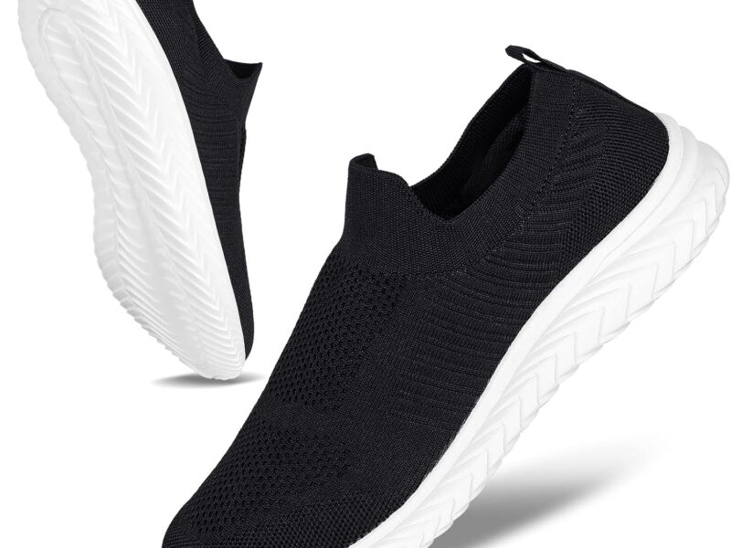 Mens Shoes Walking Shoes for Men Mens Slip On Shoes Sneakers for Men, Casual Athletic Running, Lightweight Breathable Mesh Knit
