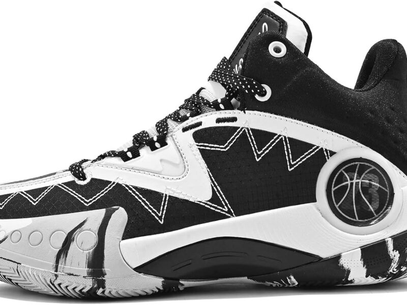 ASHION Men's Basketball Shoes Fashion Breathable Non Slip Sneakers Mens Arch Support Running Sport Shoes