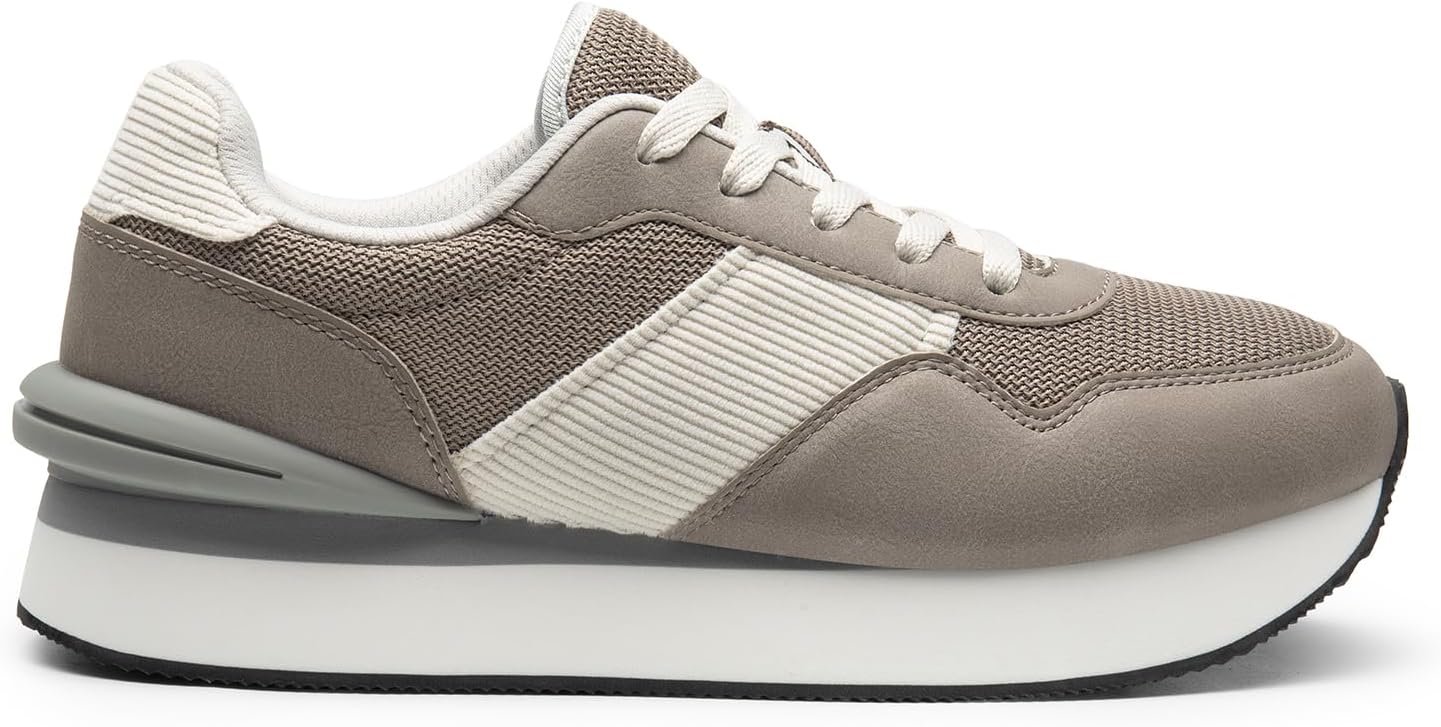 Sneakers g Platform Chunky Comfortable Lightweight Lace Up Casual Fashion Sneaker - Image 2