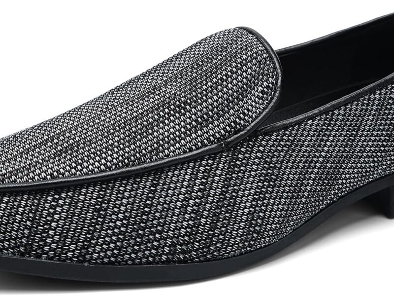 Mens Dress Loafers Tuxedo Suit Slip on Shoes