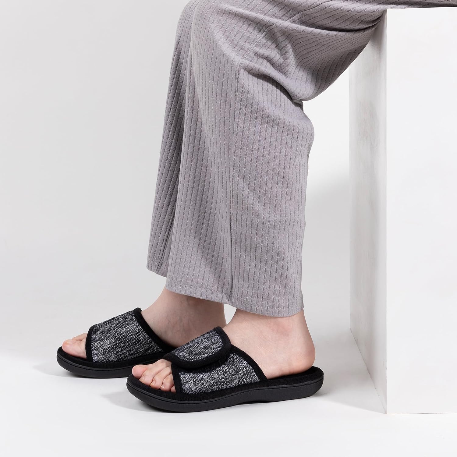 Women's Adjustable Wrap Memory Foam Slide Slipper - Image 2