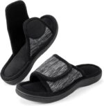 Women's Adjustable Wrap Memory Foam Slide Slipper
