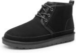Men's Winter Snow Boots  Cozy Suede Leather Cold Weather Warm Outdoor Casual Ankle Boots