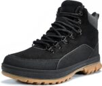 Men's Snow Boots Lightweight Waterproof Winter Boots Fur Lined Anti-slip Cold Weather Shoes
